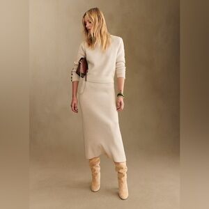 Sezane Naelle Skirt Natural - Size M